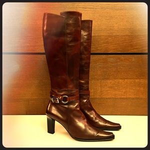 Beautiful chestnut brown boots EUC size 8.5